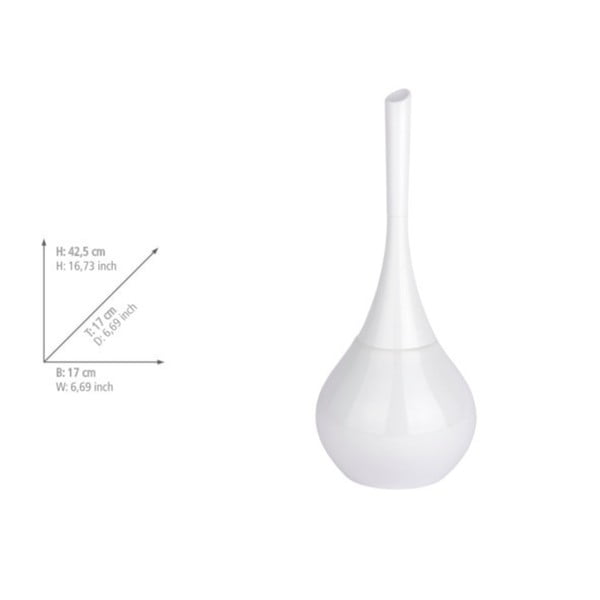 Bílý toaletní kartáč Wenko Flakon-image-2