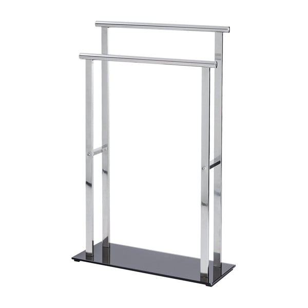 Stojan na ručníky z nerezové oceli v leskle stříbrné barvě Lava – Wenko-image-1