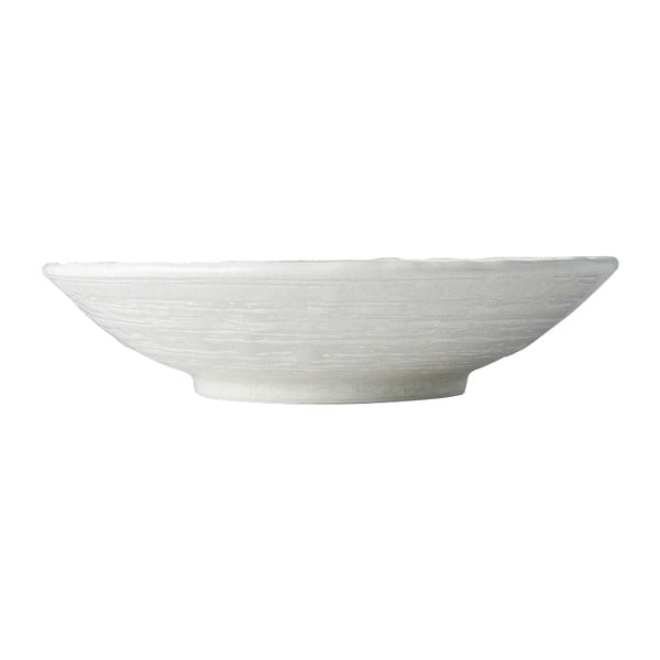 Bílý keramický hluboký talíř MIJ Star, ø 24 cm