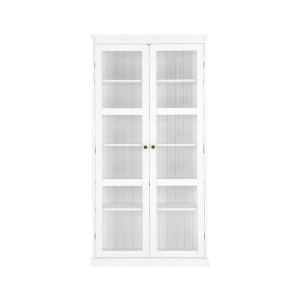 Bílá vitrína z MDF 98x193x34 cm Wilma – Ellos Home-image-3