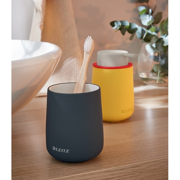 Žlutý keramický dávkovač na mýdlo Leitz Cosy-image-3