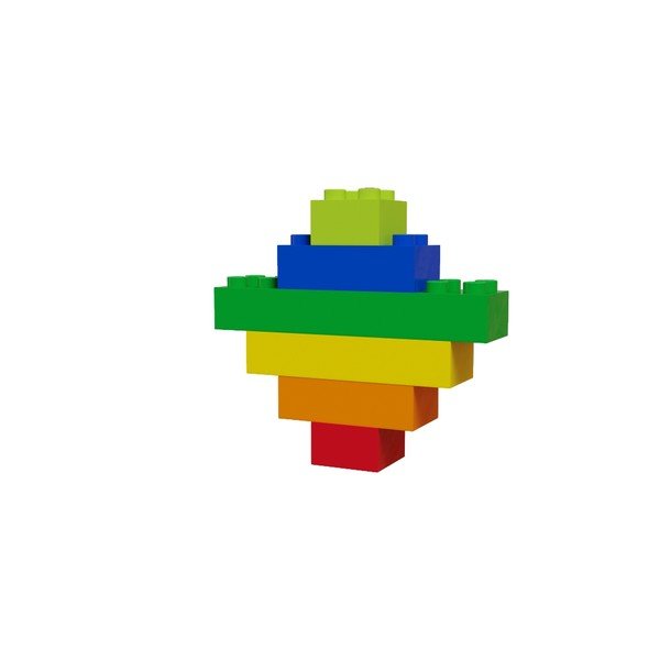 Sada stavebních kostek ke kuličkové dráze Hubelino Rainbow, 120 ks-image-1