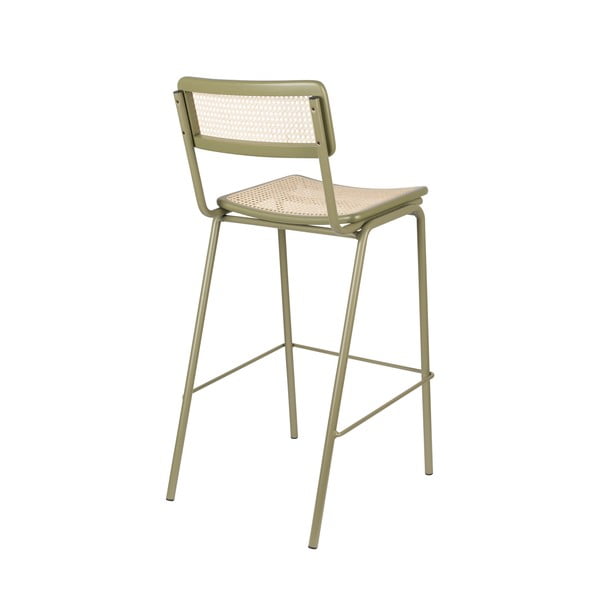 Zelené ratanové barové židle v sadě 2 ks 106 cm Jort - Zuiver-image-4