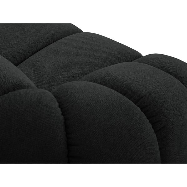 Černá rohová pohovka (levý roh) Diana – Micadoni -image-1