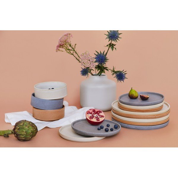 18dílná sada šedého kameninového nádobí Bonami selection Malia-image-4