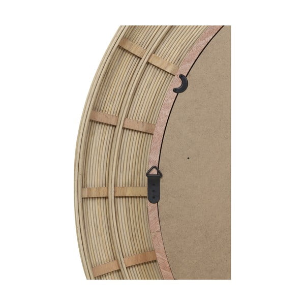 Nástěnné zrcadlo s ratanovým rámem ø 109,5 cm Piedre – Light & Living-image-4