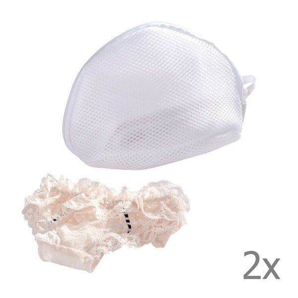 Sada 2 bílých sítěk na praní spodního prádla Wenko-image-2