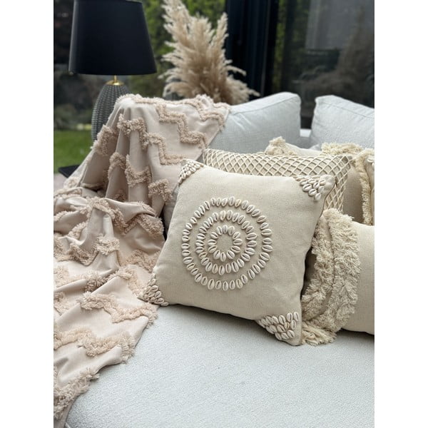 Bavlněný povlak na polštář 43x43 cm Seashells – Mioli Decor-image-3