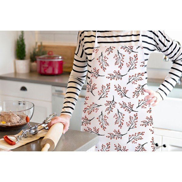 Vánoční bavlněná zástěra Rowan Berries - Butter Kings-image-1