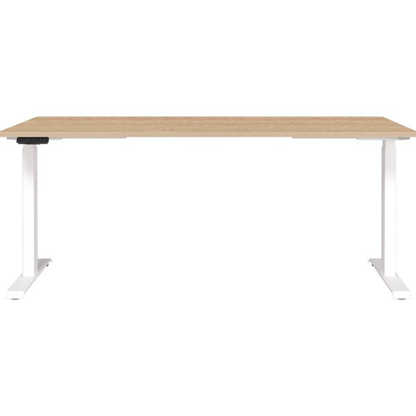 Polohovací pracovní stůl s elektricky nastavitelnou výškou s deskou v dubovém dekoru 80x180 cm Jet – Germania-image-1