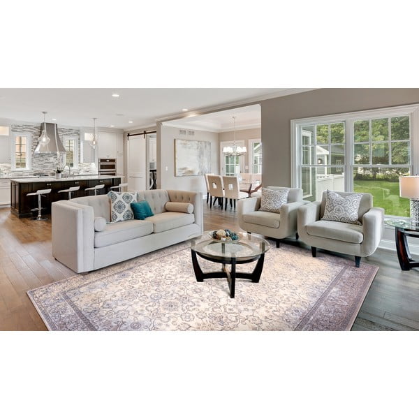 Krémový vlněný koberec 200x300 cm Jennifer – Agnella-image-1