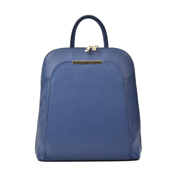 Modrý kožený batoh Renata Corsi Marta