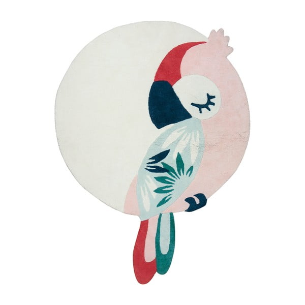 Dětský koberec ø 120 cm Tropical Parrot – Lilipinso