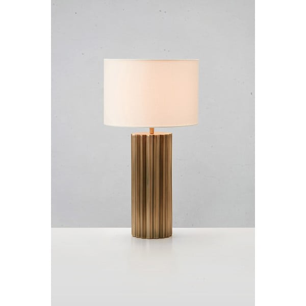 Stolní lampa v bronzové barvě s textilním stínidlem (výška 60 cm) Hashira – Markslöjd-image-2