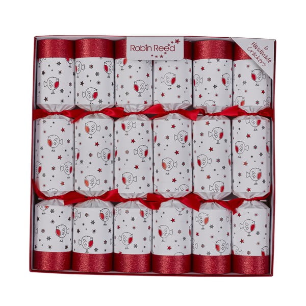 Vánoční crackery v sadě 6 ks Racing Robin – Robin Reed