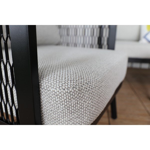 Šedé kovové zahradní křeslo Edinburgh Duo – Rojaplast-image-1