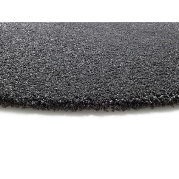 Antracitový kulatý koberec ø 130 cm Norge – Universal-image-2