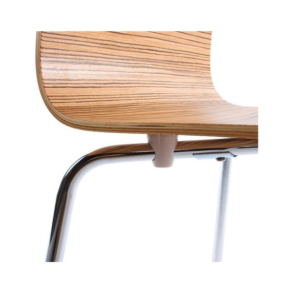 Jídelní židle se sedákem v dekoru světlého dřeva Kokoon Classic Zebrano-image-4