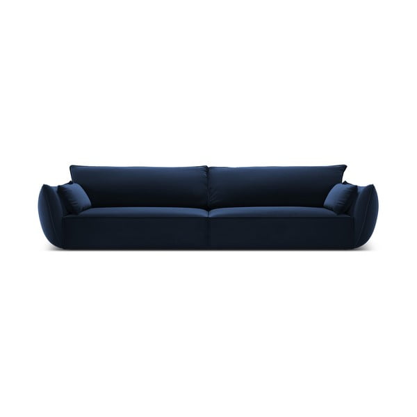 Tmavě modrá sametová pohovka 248 cm Vanda – Mazzini Sofas