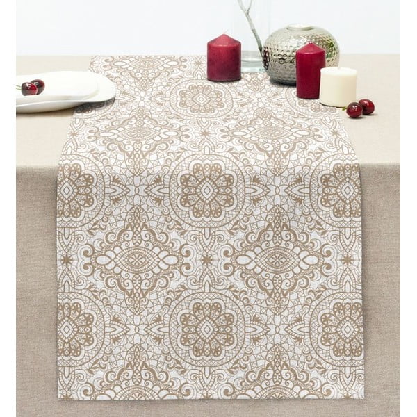 Běhoun na stůl 40x130 cm Beige Mandala – Mila Home-image-2