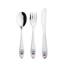 Nerezový dětský příbor ve stříbrné barvě 3 ks – Orion