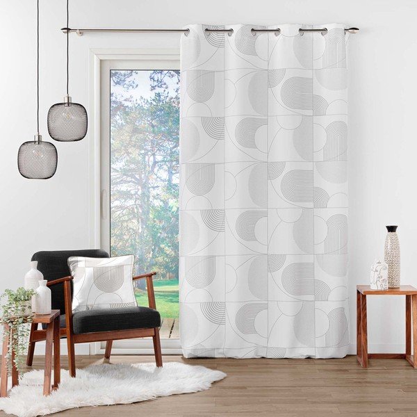 Bílý závěs 140x280 cm Esquisse – douceur d'intérieur-image-2