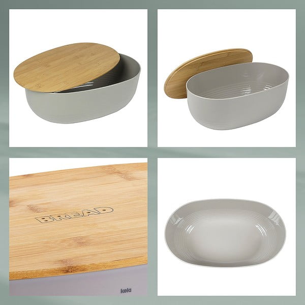 Bílá dóza na chleba Kela Namur, 37,5 x 23 cm-image-3