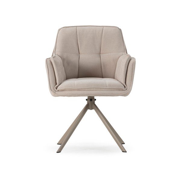 Béžová čalouněná jídelní křesla v sadě 2 ks Keiko – Marckeric-image-2