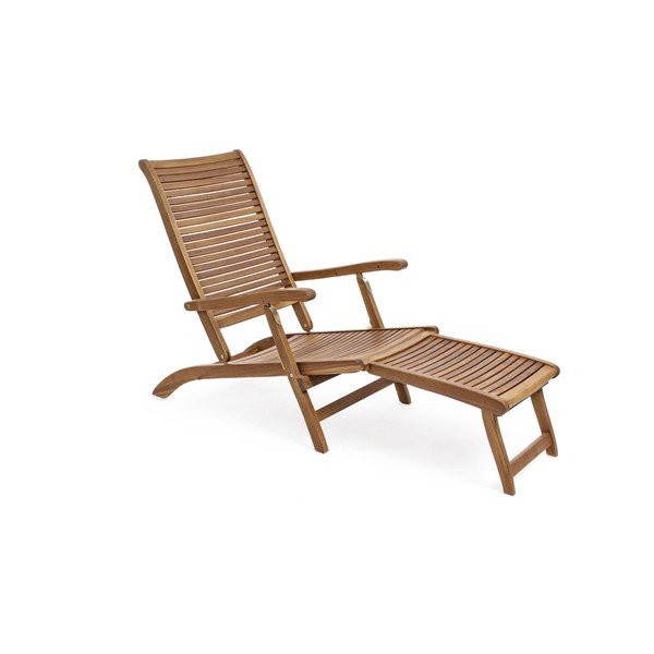Dřevěné zahradní lehátko v přírodní barvě Noemi – Bizzotto