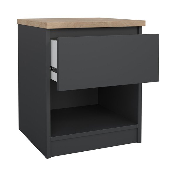 Tmavě šedý noční stolek Naia – Tvilum-image-3