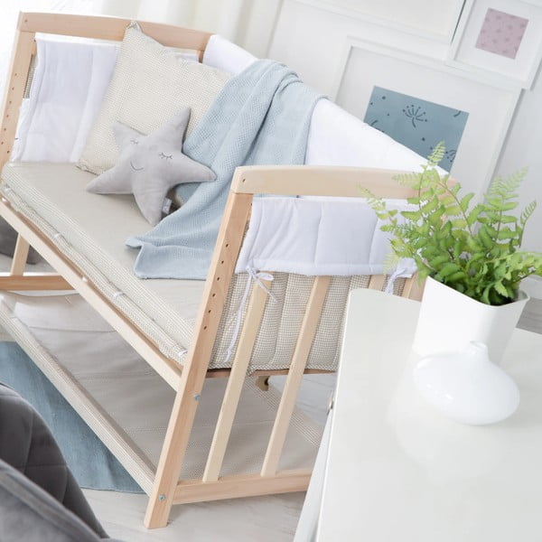 Kolébka v přírodní barvě s úložným prostorem a nebesy 90x45 cm Liebhabär – Roba-image-4