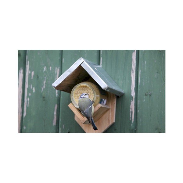Nástěnné krmítko z borovicového dřeva Esschert Design, výška 19,5 cm-image-1