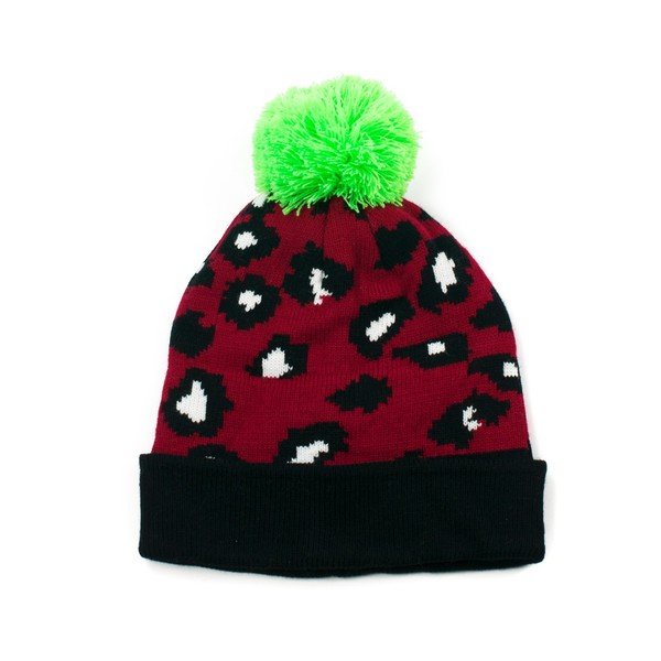 Čepice Leopard Red