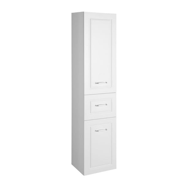 Bílá koupelnová skříňka 40x184 cm Favolo – Sapho