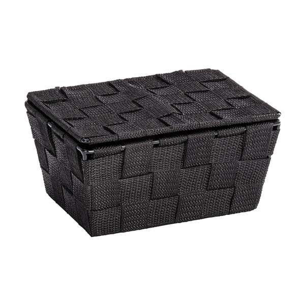 Černý košík s víkem Wenko Adria-image-1