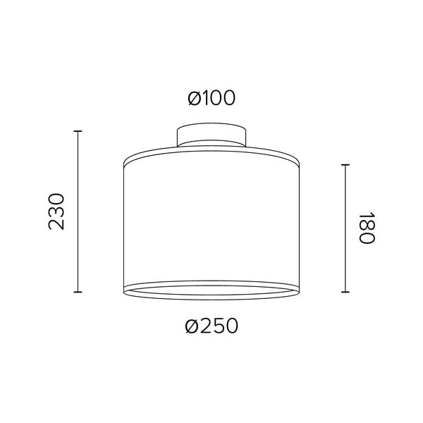 Černé stropní svítidlo Sotto Luce MIKA, Ø 25 cm-image-2