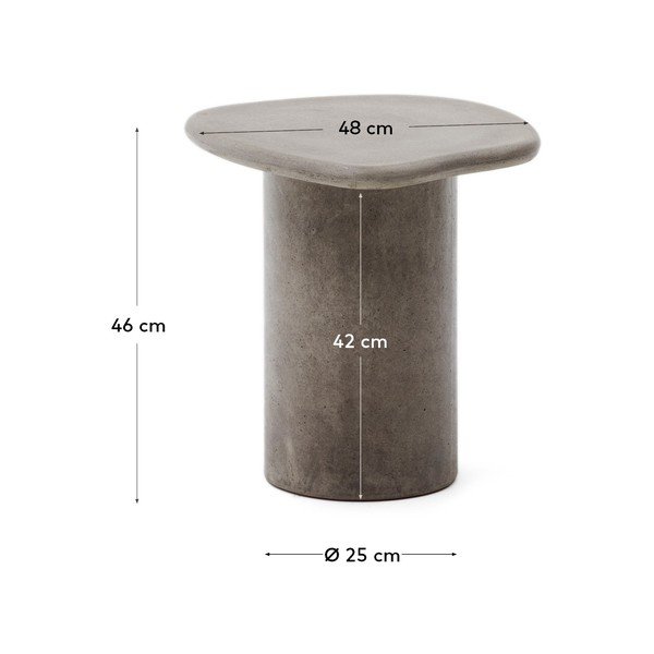 Zahradní odkládací stolek 48x47 cm Macarella – Kave Home-image-4