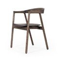 Hnědá jídelní židle z dubového dřeva Muna – Gazzda