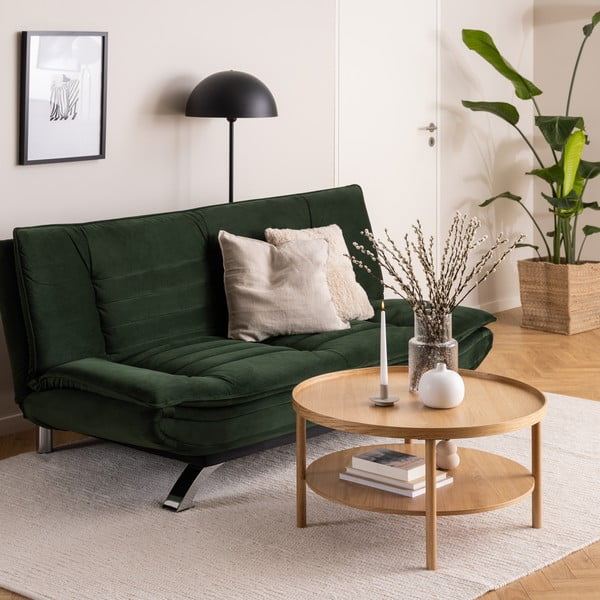 Kulatý konferenční stolek v dekoru dubu v přírodní barvě ø 80 cm Banbury – Actona-image-1