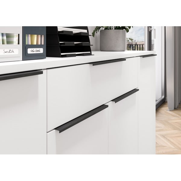 Bílá nízká komoda 161x101 cm Mailand – Germania-image-1