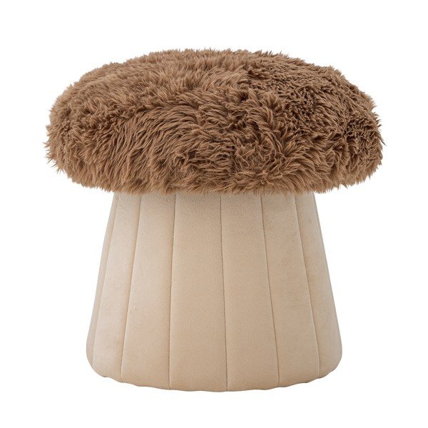 Hnědý/v přírodní barvě dětský puf Bertil – Bloomingville Mini