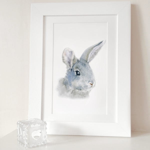 Plakát Bunny Portrait A4