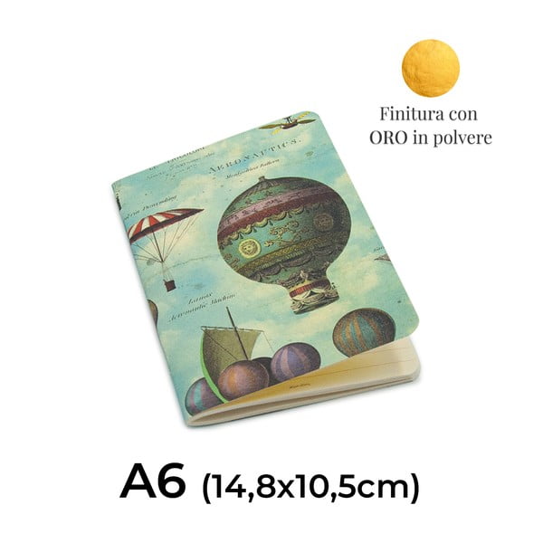 Sešity v sadě 4 ks 192 stránek formát A6 Baloons – Kartos-image-2