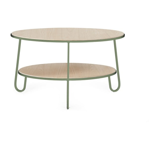 Konferenční stolek se zelenými detaily HARTÔ Eugénie