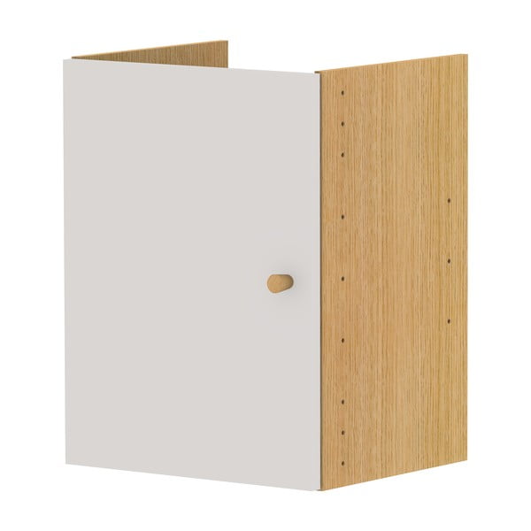 Světle šedá komponenta s dvířky 33x43 cm Z Cube - Tenzo