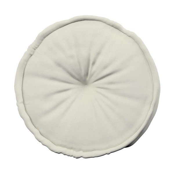 Bílý polštář na sezení Posh Velvet – Yellow Tipi-image-1