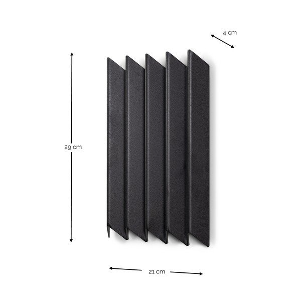 Černý kovový nástěnný věšák 21 cm Sensu – Spinder Design-image-4