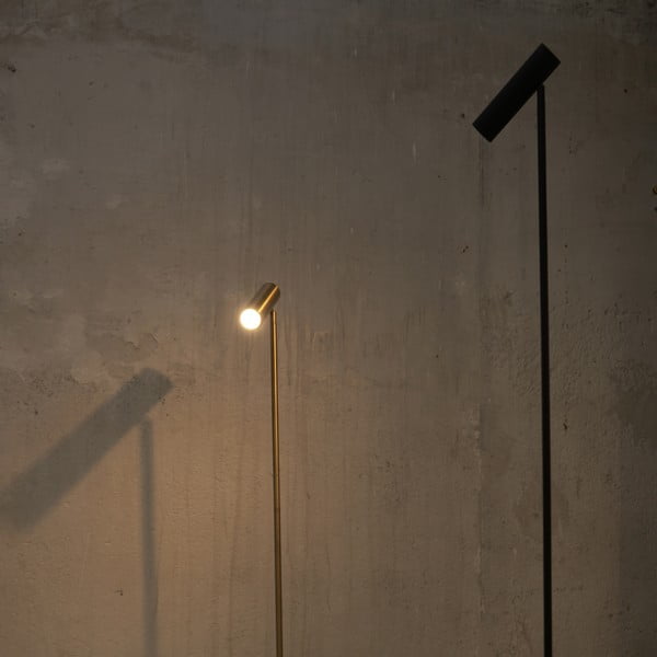Černá stojací lampa SULION Milan, výška 150 cm-image-3