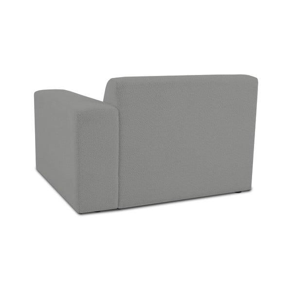 Šedý modul pohovky z textilie bouclé (pravý roh) Roxy – Scandic-image-2