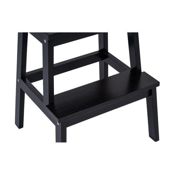 Černá stolička z kaučukového dřeva Corg - Bonami Essentials-image-3